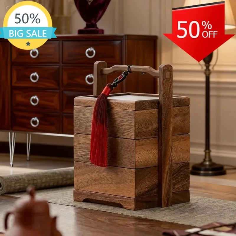 

Dim Sum Storage Box Wood Fruit Organizer Boxes Multifunctional Food Cases Decorative Organization Trays Organizers Furniture