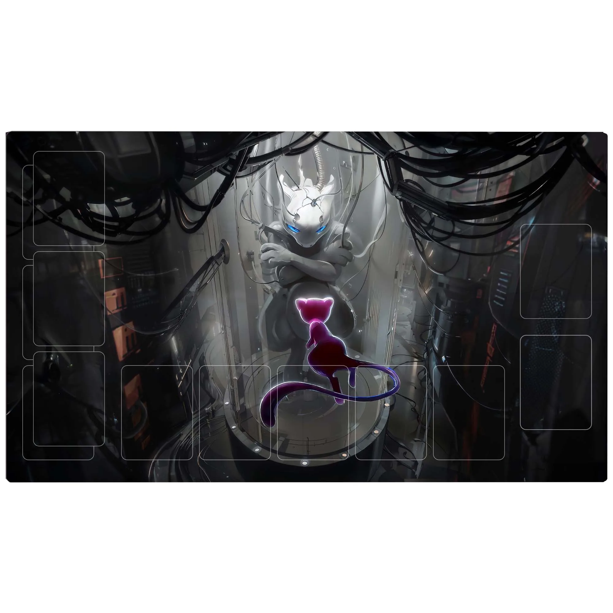 

Новый Настольный Коврик для настольных игр Mewtwo Ptcg, 600x350x3 мм