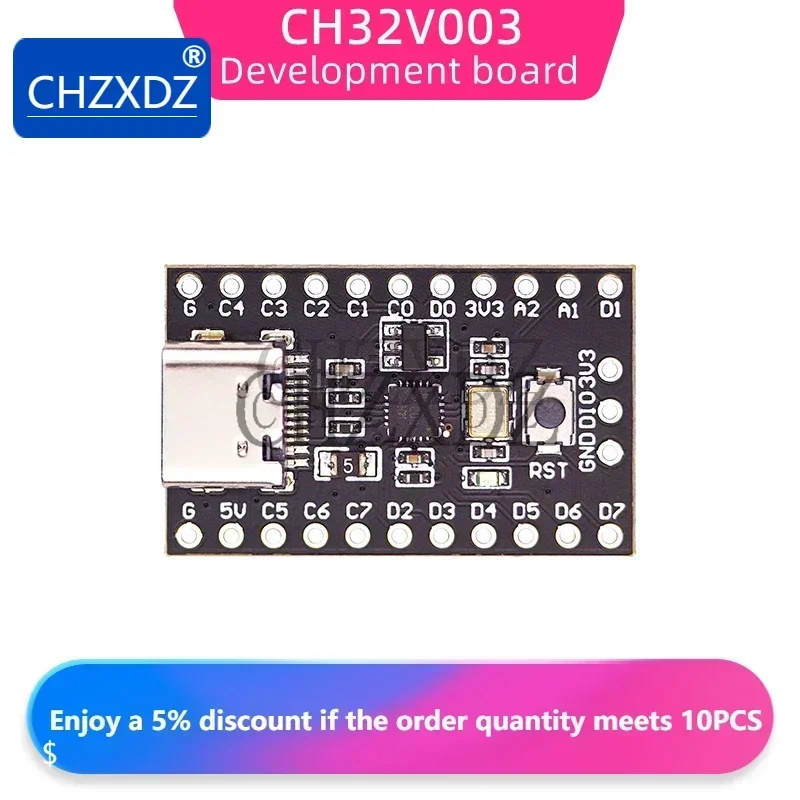 100% Original CH32V003 Development Board Minimum System Core Board RISC-V Open Source TYPE-C USB Port