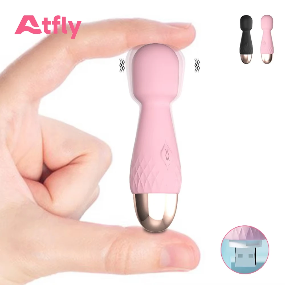 هزاز صغير AV دسار USB إعادة شحن عصا سحرية هزاز البظر محفز G بقعة مدلك معدات الاستمتاع واللعب الجنسي للنساء