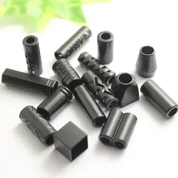 20PCS Black Metal Wear Rope Adjustment Buckle DIY Stopper Cord Lock Button Bag Pants Hand Sewing Clothing Accessories