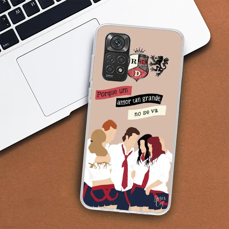 F-Fashion RBD R-Rebelde Phone Case For Xiaomi Redmi Note 14 13 12 12S 11 Pro Plus 11S 10 10S 11T 11E Soft Transparent Shell Cove