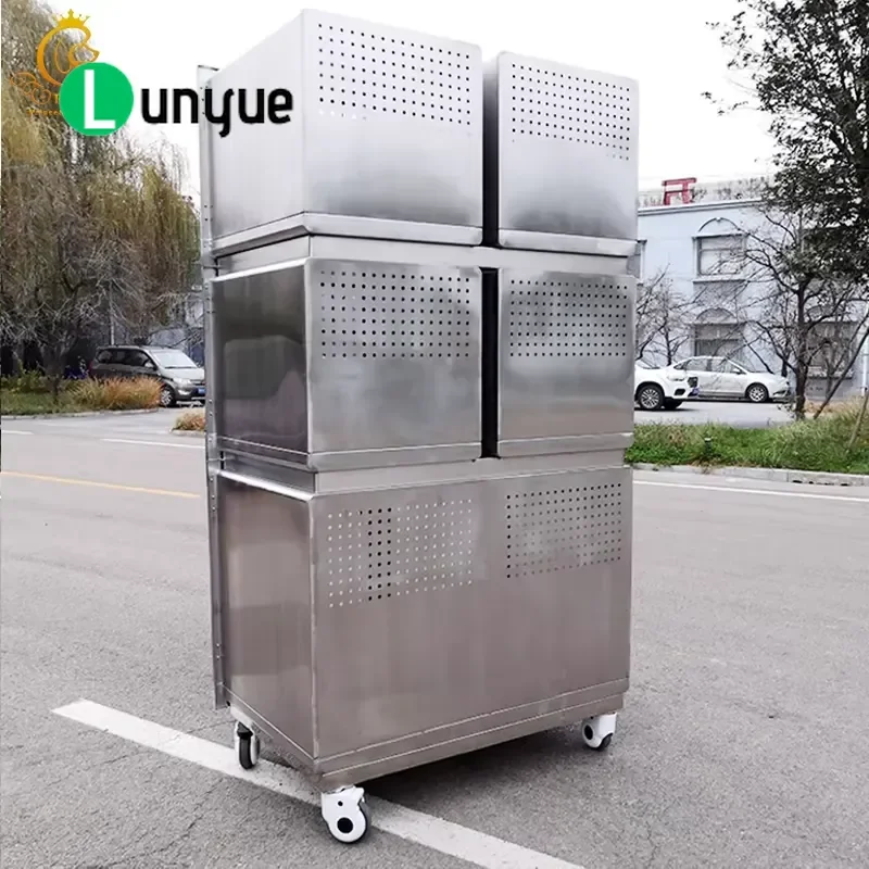 Stainless Steel Pet Cage for Cats and Dogs Wooden Frame Activity Room Display Cabinet Animal Exhibition Boarding House for