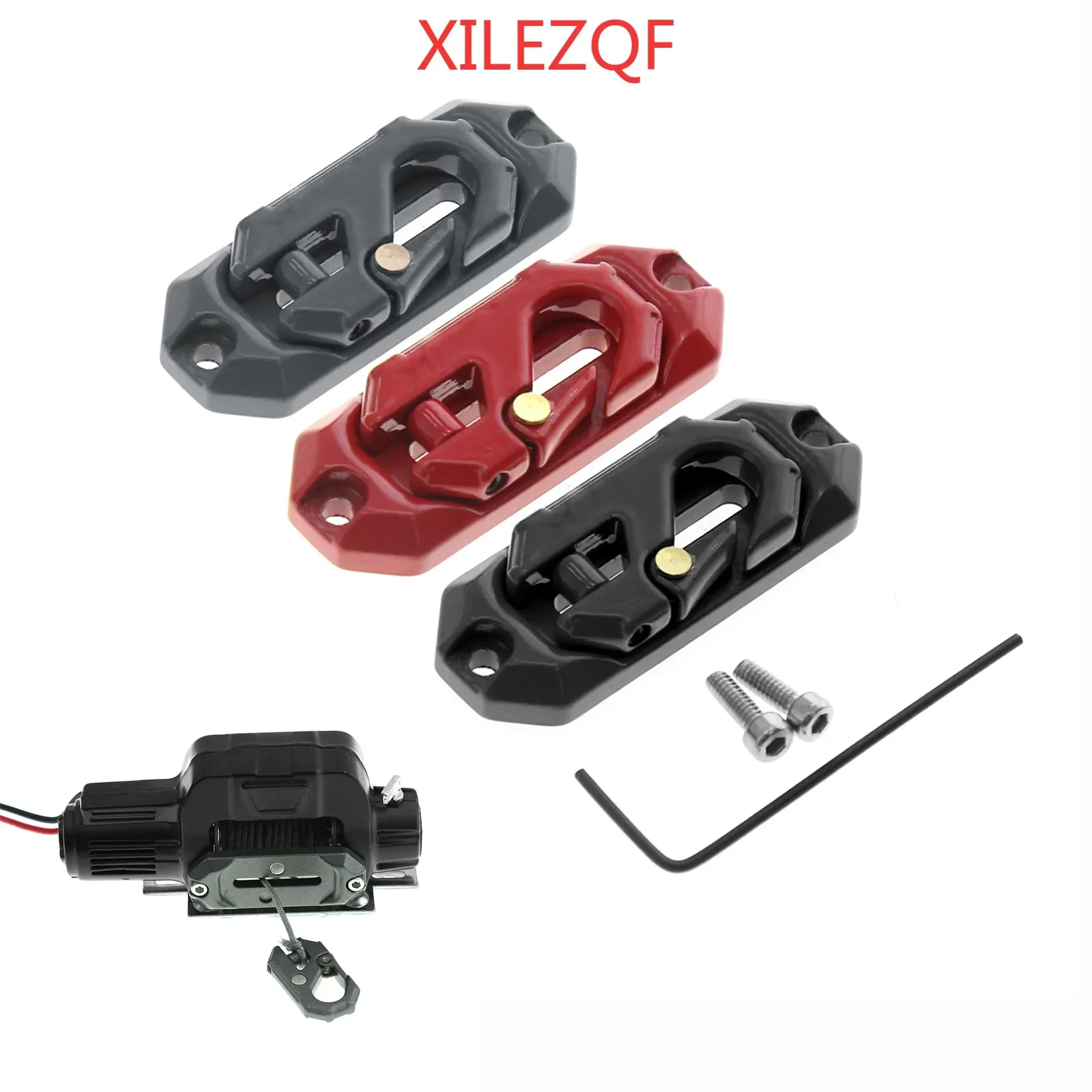 

Metal Fittings Simulation Electric Metal Winch for 1/10 1/8 RC Model Car Crawler Modification Accessories