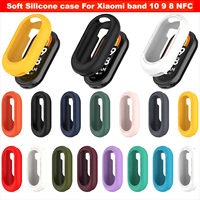 Soft Silicone case For Xiaomi band 10 9 8 NFC bracelet case Elastic bumper For Xiaomi smart band8 9 10 bracelet screen protector