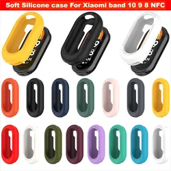 Soft Silicone case For Xiaomi band 10 9 8 NFC bracelet case Elastic bumper For Xiaomi smart band8 9 10 bracelet screen protector