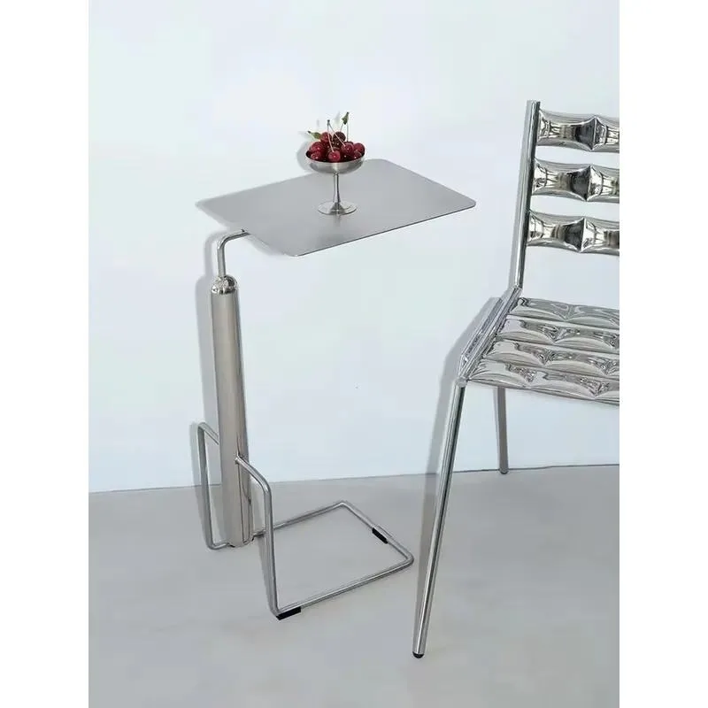 Stainless Steel Bauhaus Design Side Table Sofa Corner Floor Coffee Table Bedside Table Bedroom Home Furniture