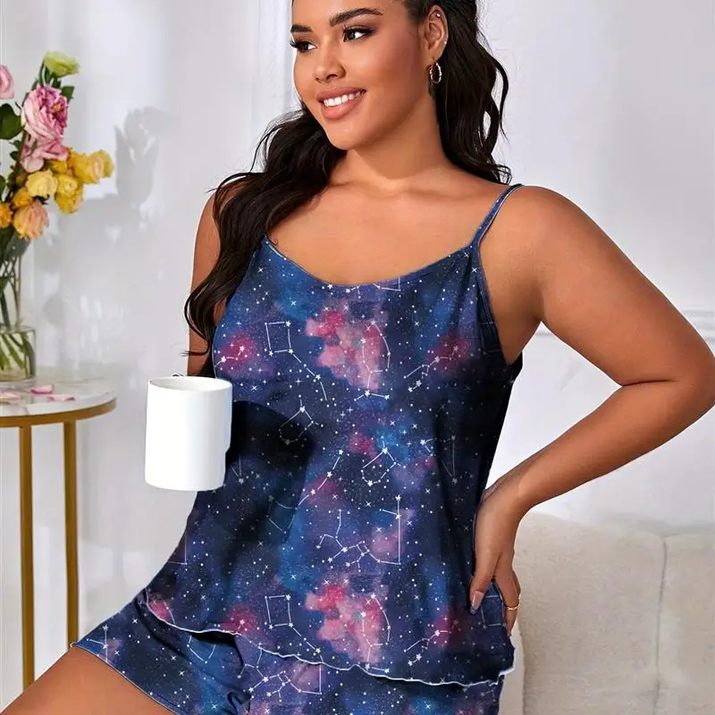 

Sexy Thin Summer Set Strap ort Pants Women's Set Pants Polyester Fiber No Sve Upper Body Other Material 00%