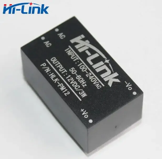 5PCS/LOT HLK-PM12 High-precision power module 220v turn 12v 3W step-down voltage Regulator Isolation switch