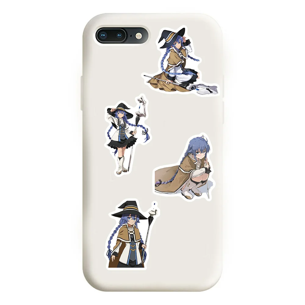 50Pcs Mushoku Tensei Anime Stickers Cute Rudeus Greyrat Sticker Laptop Scrapbooking Luggage Wall Cartoon Graffiti Decal