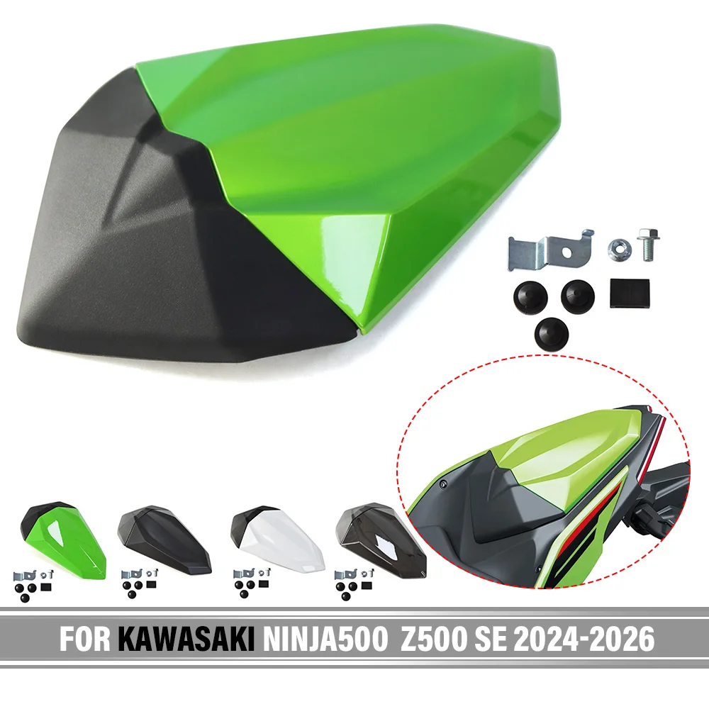 Seat Cover For Kawasaki NINJA500 Z500 SE2024-2026 2025 Motorcycle Accessories Passenger Rear Passenger Pillion Seat Cover NINJA