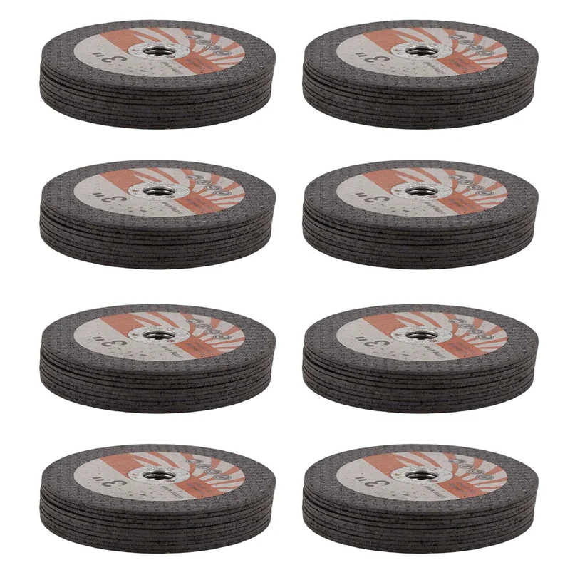 WORTHOWN-80PCS 75 мм мини-отрезной диск круглый шлифовальный круг из смолы для угловой шлифовальной машины диаметром 10 мм отрезной диск для деревянной плитки Too