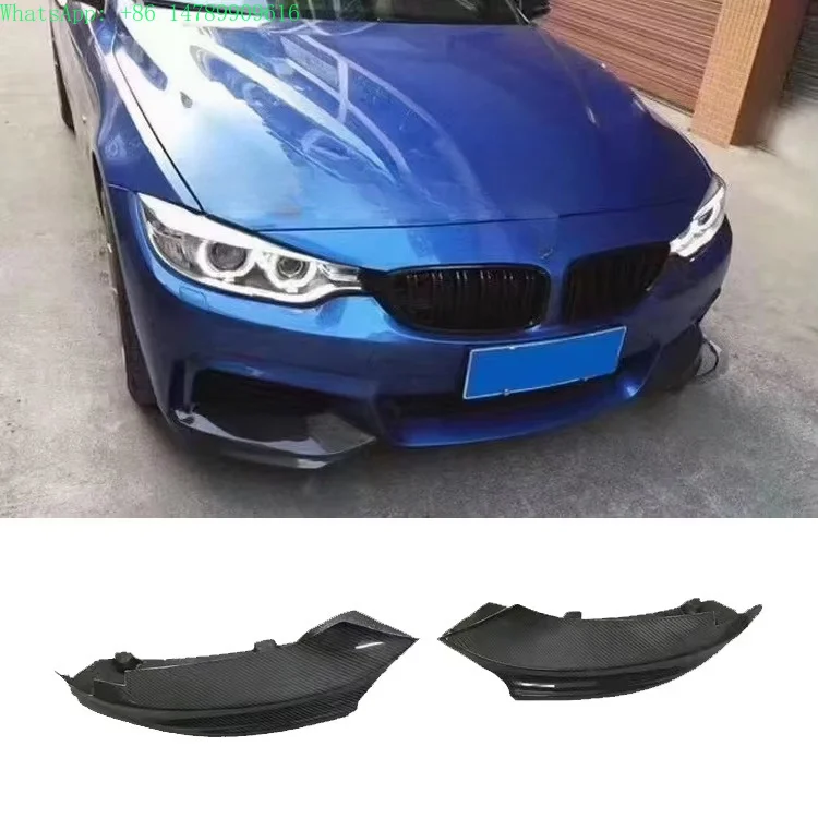 Full Custom Build With Old-to-new Body Kit ConversionFor 4 Series F32 F33 420 428 435 MT Style Carbon Fibre Front Bumper Canard