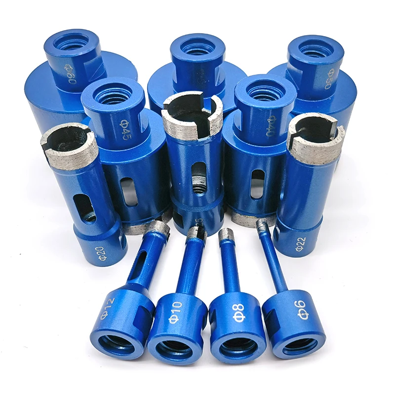 6-65mm M14 filetto sinterizzazione punta diamantata foro diamantato sega punte da trapano per marmo granito piastrelle di mattoni perforazione di calcestruzzo ceramico