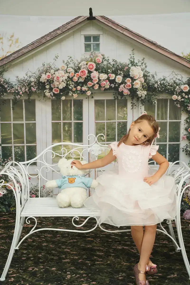 Spring Garden Backgrounds Cupid Love Adult Family Photography Props Child Baby Decors Farm Birthday Party Photo Studio Backdrops
