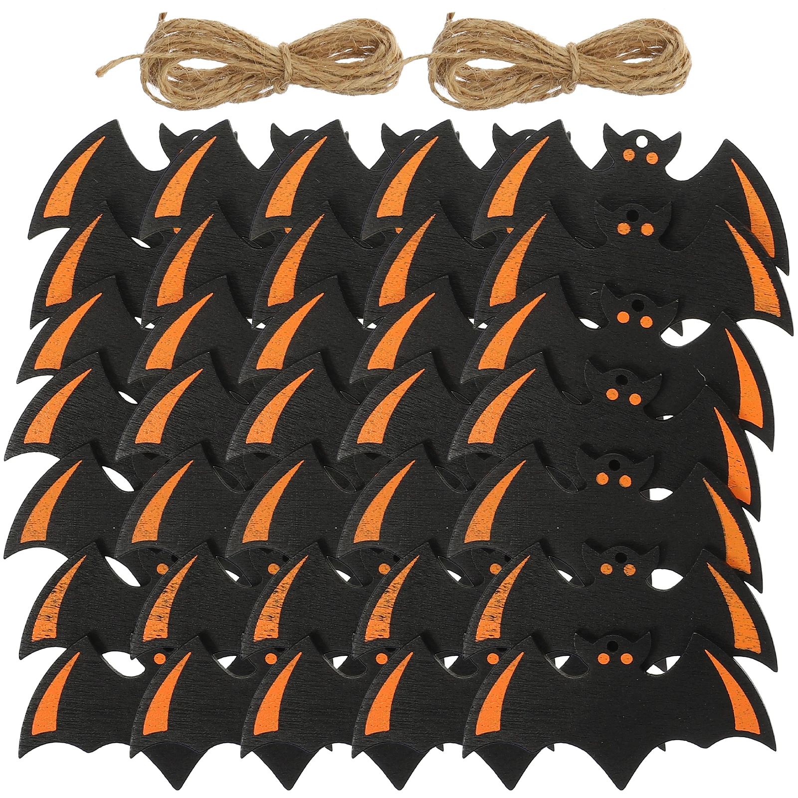 

100 Pcs Wooden Bat Decoration Cutouts for Halloween Crafts Vintage Hanging Decors Party Favors Wall Hanging naments