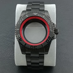 NH35 Case 40.5mm Black GMT Sapphire Glass Case with Seal Ring Waterproof Suitable for NH34 NH35 NH36 Movement Case 20mm Strap