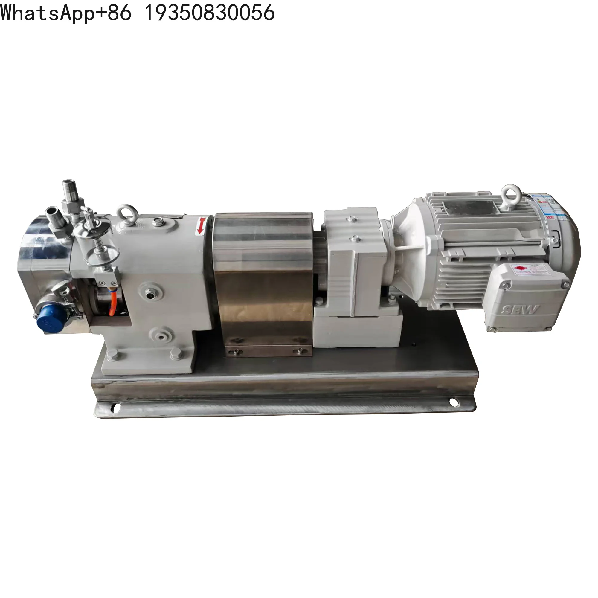 High Viscosity Lobe Rotor Pump Sanitary Customizable Transfer Pump for Chocolate Syrup Molasses Honey