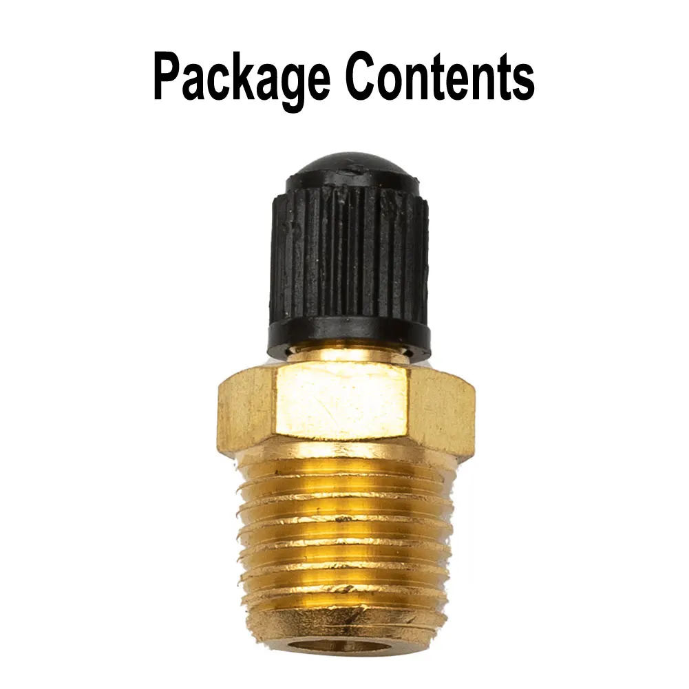 1/4" NPT Air Tank Valve Accessories Fittings Parts Spare Brass Compressor Connector Solid Tools Workshop Useful