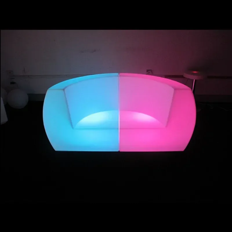 طاولات وكراسي أريكة باعثة للضوء، حامل سطح السفينة، أثاث كرسي بذراعين للمقعد غير الرسمي في الهواء الطلق #5