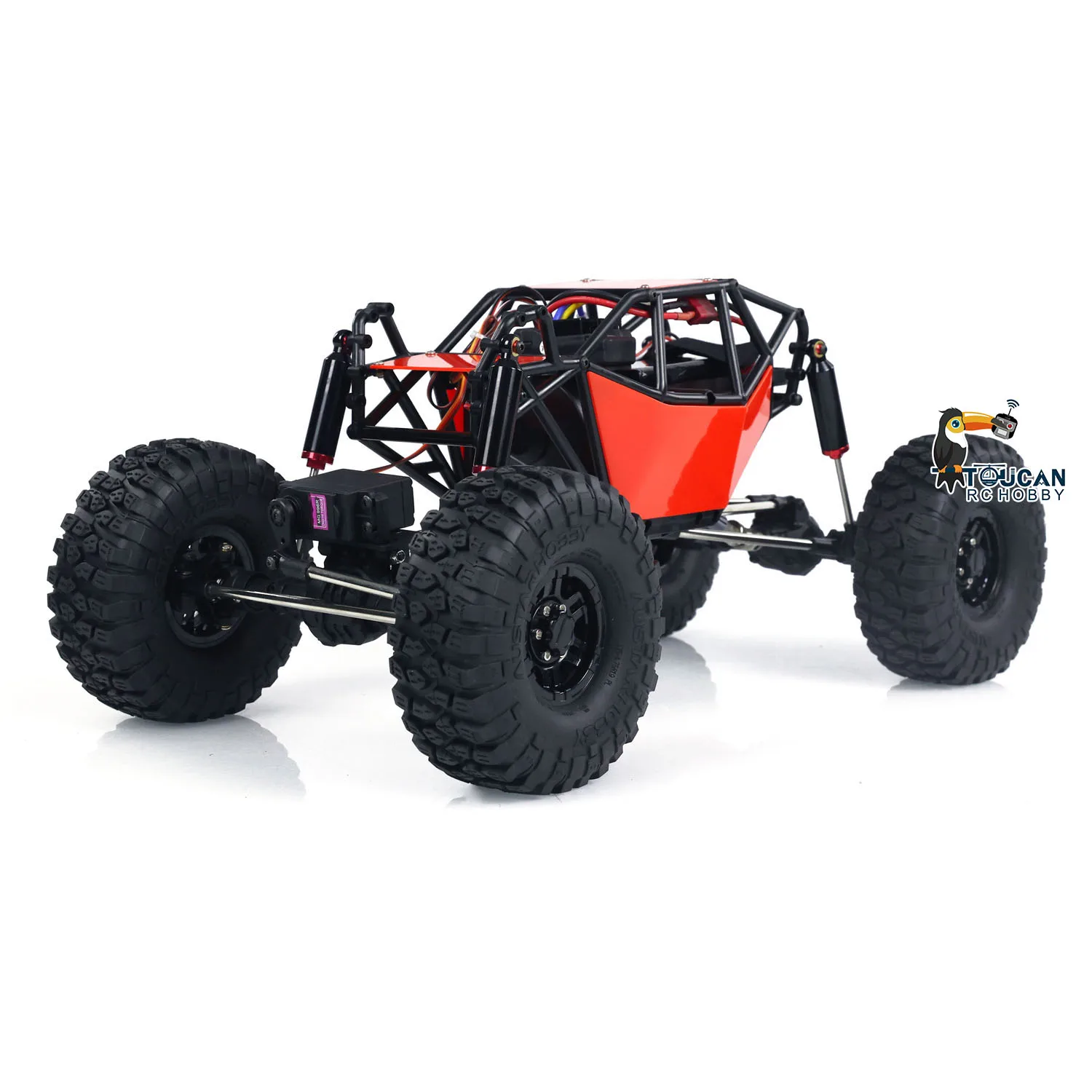 Spielzeug RTR RC-Geländewagen im Maßstab 1:10, 4 x 4 Funksteuerung, bereit zum Laufen, Rock Crawler, elektrisch lackierter fertiger LKW als Geschenk TH24039 – Detail 3
