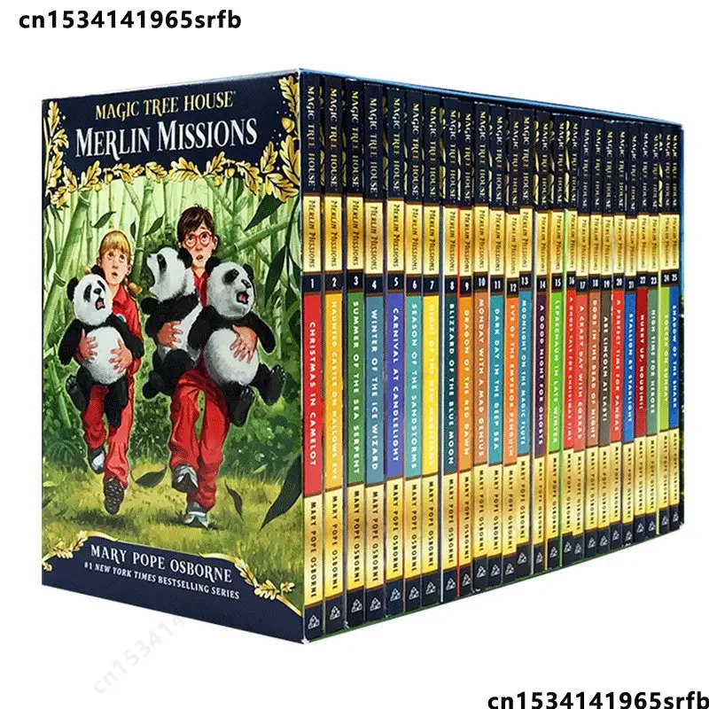 24 Books Magic Tree House Merlin Missions 1-24 English Reading Story Books Children Adventure Science Chapter Book