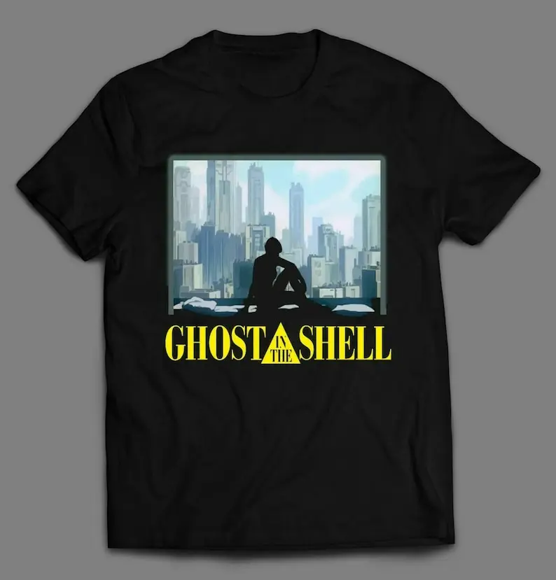 Ghost In The Shell Anime Men's Tshirt Size USA Unisex