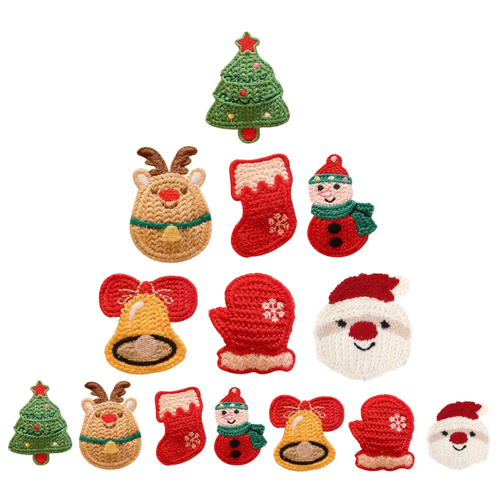 

14Pcs Christmas Hairpins Knitting Snap Clips Hair Accessories Xmas Party Hair Decoration Christmas Hairpins