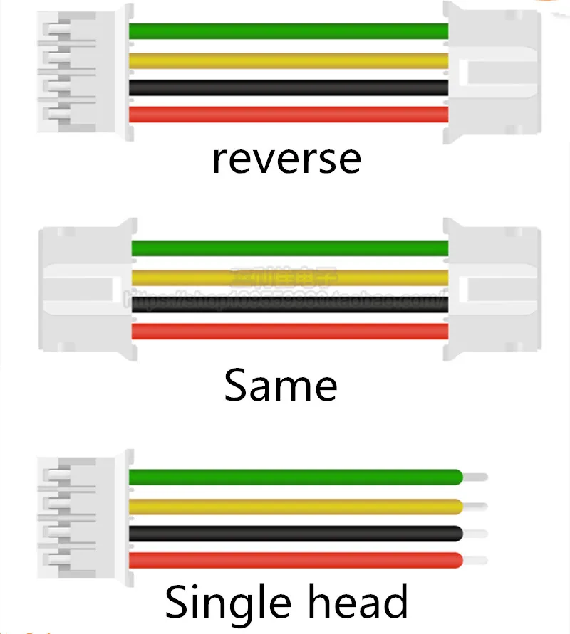 シングルおよびダブルロー端子ワイヤ接続、電子ケーブル、2x2、3、4、5、6、7、8、9、10p、1007-26awg、phd、2.0mm、5個