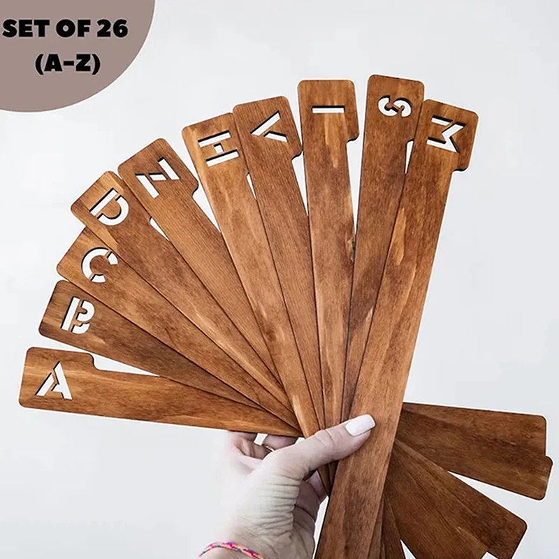 26pcsVinyl Record Divider Card Sort Alphabetically A-Z Clear LP Record Collection Label Simple For Shelf Storage Of Vinyl Record