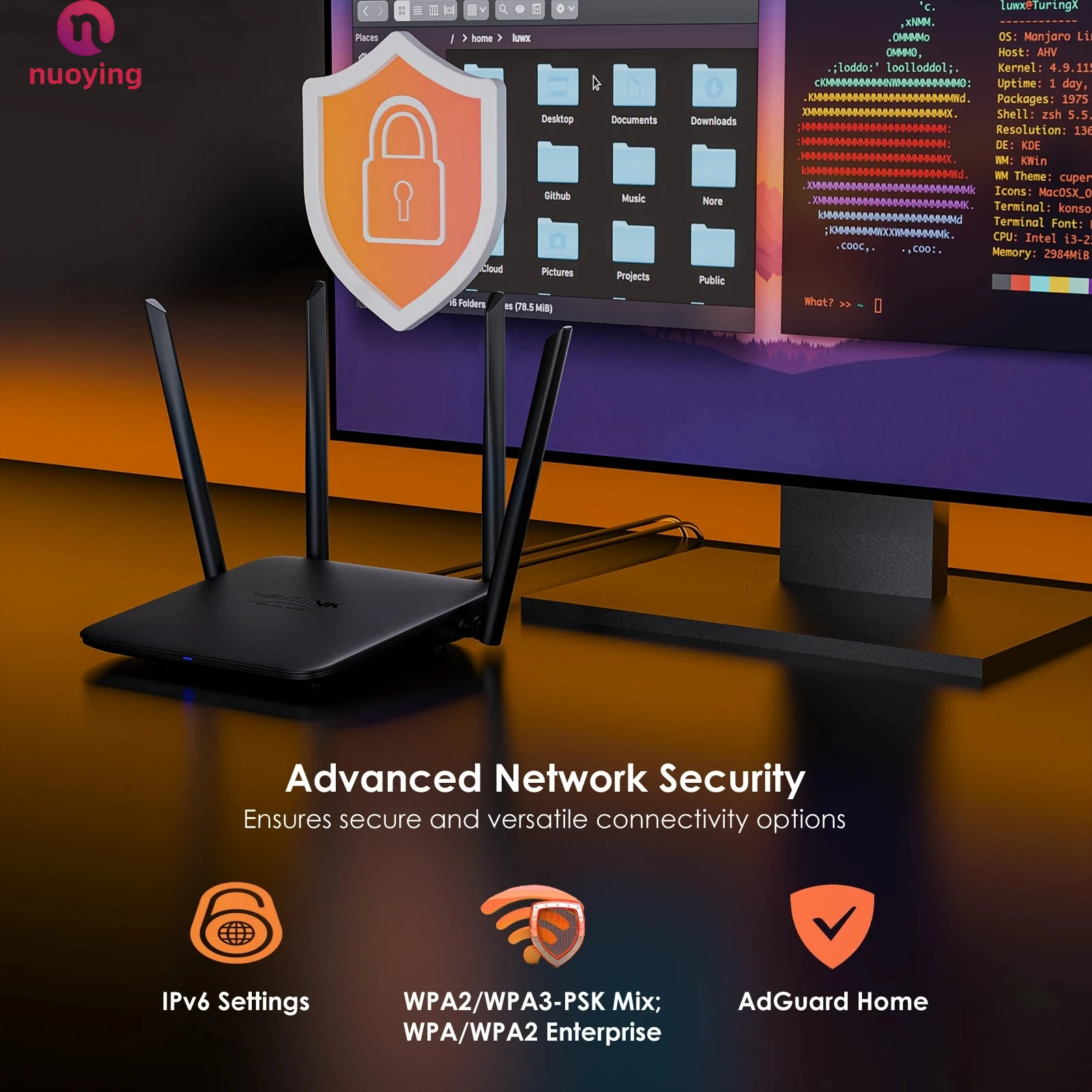 WN530HG4 Wi-Fi 7 Router Dual-Band Full-Gigabit Gaming-Router Unterstützt EverythingMesh/Router/AP/Repeater-Modus Gast-WiFi VPN