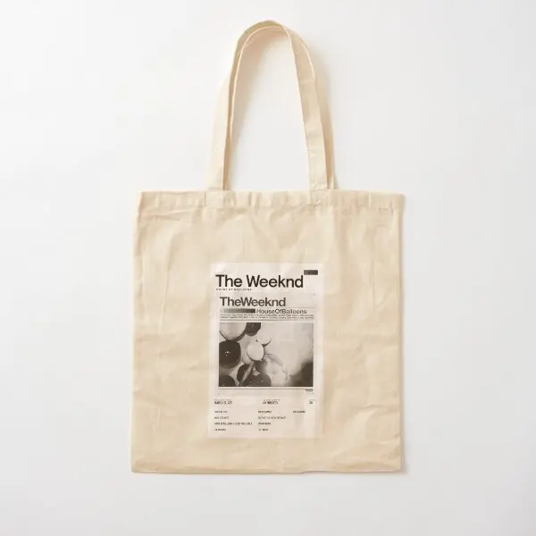 The Weeknd House Of Balloons Cotton  Canvas Bag Travel Fashion Ladies Shoulder Bag Printed Tote Casual Foldable Unisex Designer