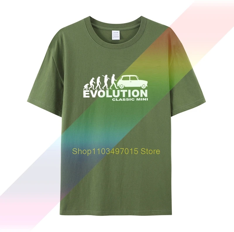 ミニコーパー付きメンズTシャツ,モデル2019,クラシック,レーシングラリー,evo, 3Dプリント,綿100%