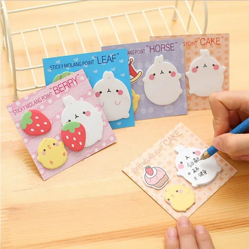 Cute Sticky Notes Kawaii Animals Notes Cartoon Adhesive Notepad Writing Pads Office Supplies School Stationery Notepad