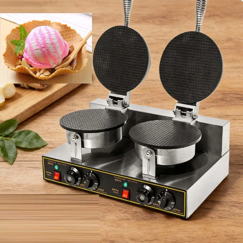 Crispy egg roll machine Commercial small ice cream cream cone skin machine cone egg roll shrimp chip machine