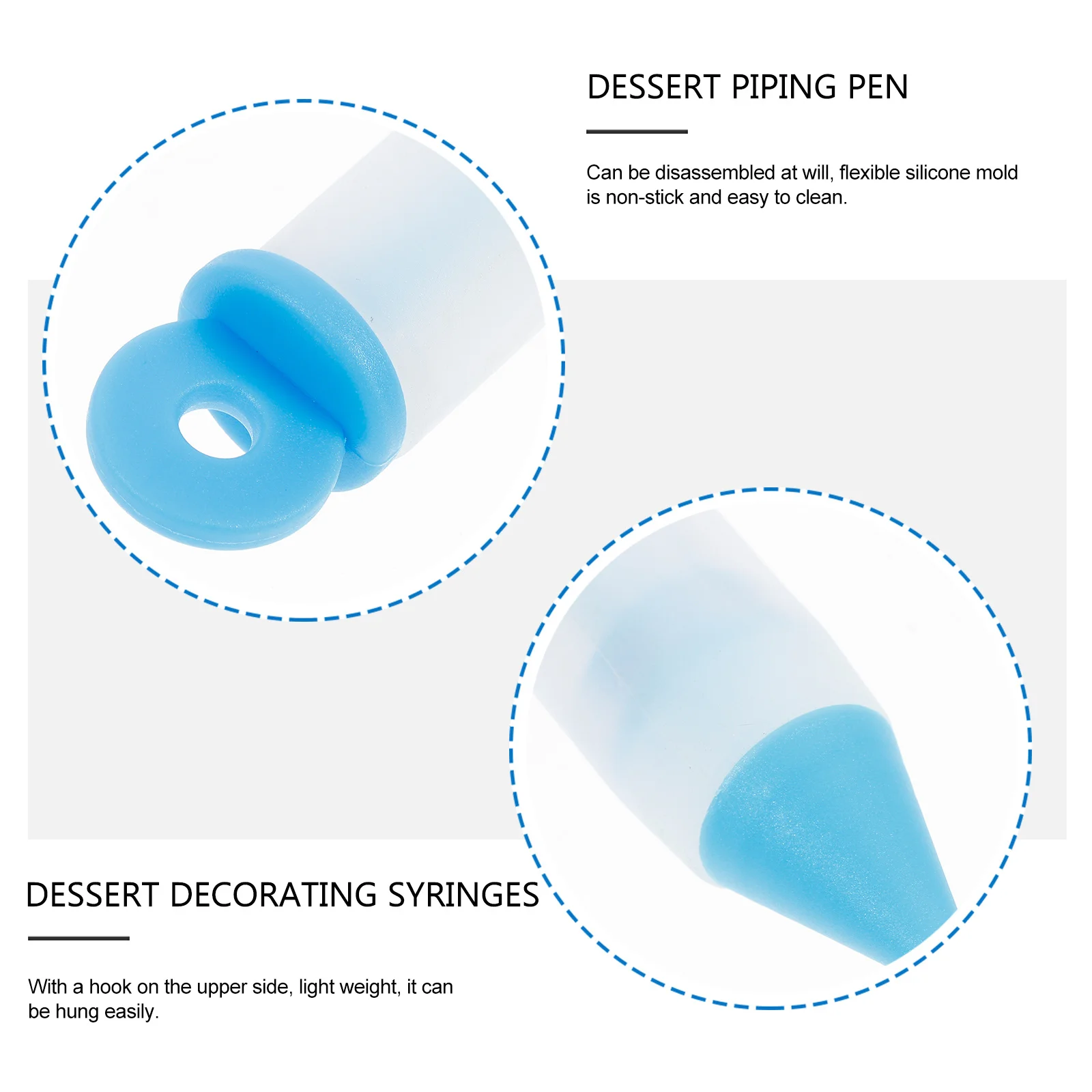 

2Pcs Food Writing Pens Cream Decorating Silicone Cake DIY Dessert Piping Pastry Pens Chocolate Icing Decorating Baking