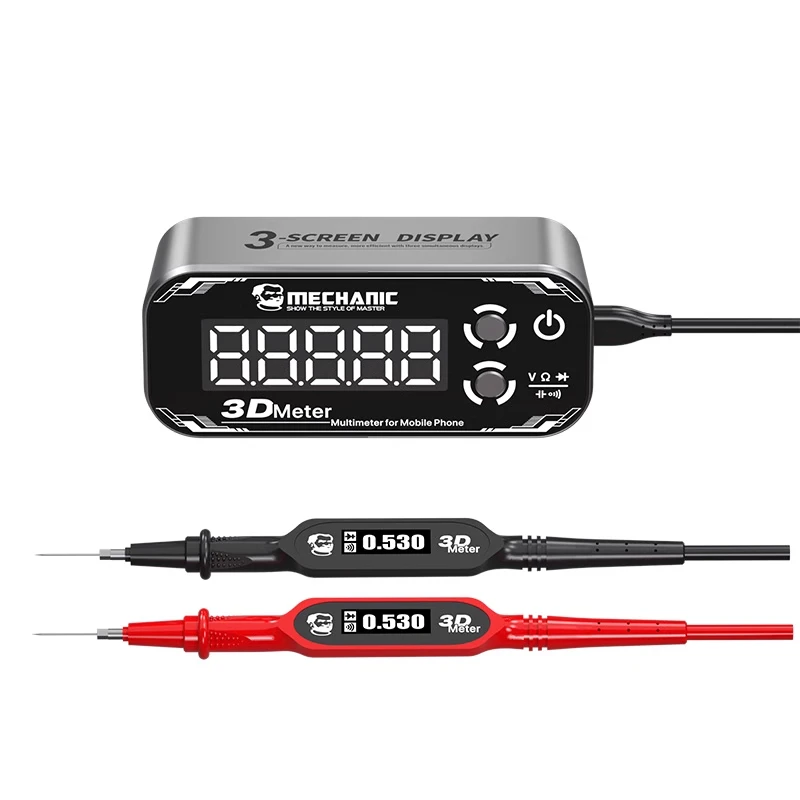 

MECHANIC 3D Meter Detective 3.0 Multimeter with Triple Display 3000mAh Battery 4 Test Modes Digital Tester for Phone Repair Tool
