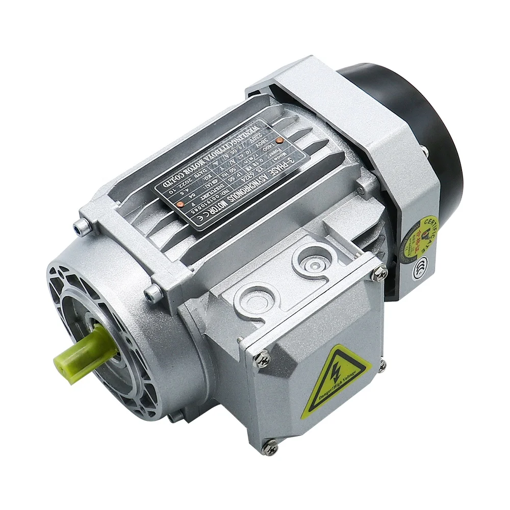 HLTNC YS Series 6312 180w AC 380V 2780RPM Three Phase Induction Asynchronous Motor With Aluminum Engine Housing and 63B14 Flange