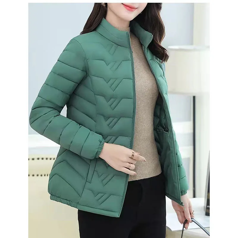 Middle-aged Elderly Fashion Coat Down Cotton-padded Women's 2025 Winter Short Female Light Loose Jacket Down Plus Size Overwear