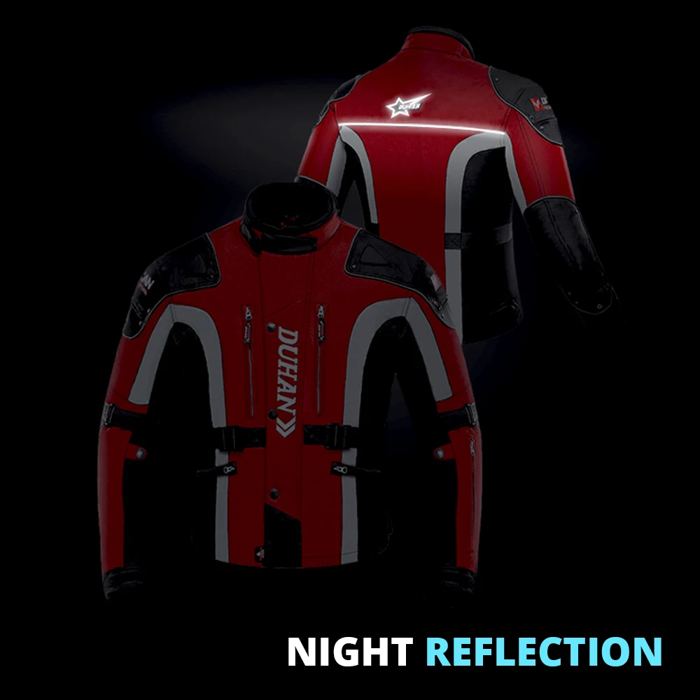 Windproof Winter Warm Motorcycle Jacket  Motocross Jackets Wear-resistant Motorbike Waterproof Anti Fall Road Racing Jacket