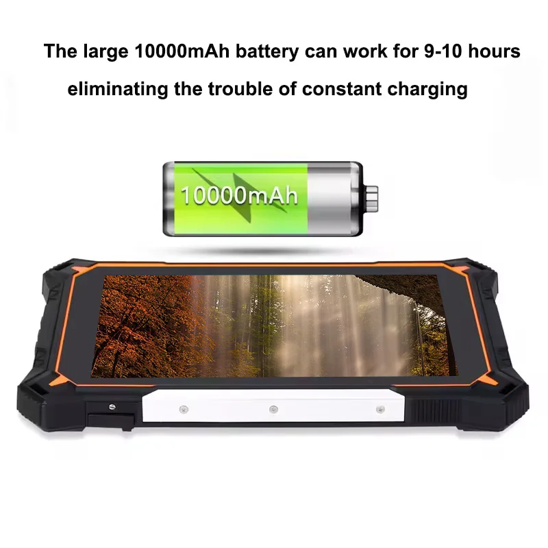 IP68 Waterproof Dustproof Shockproof Tablets Touch Screen 4G Tablet 8 Inch Industrial Rugged Tablet PC With 10000mAh Battery