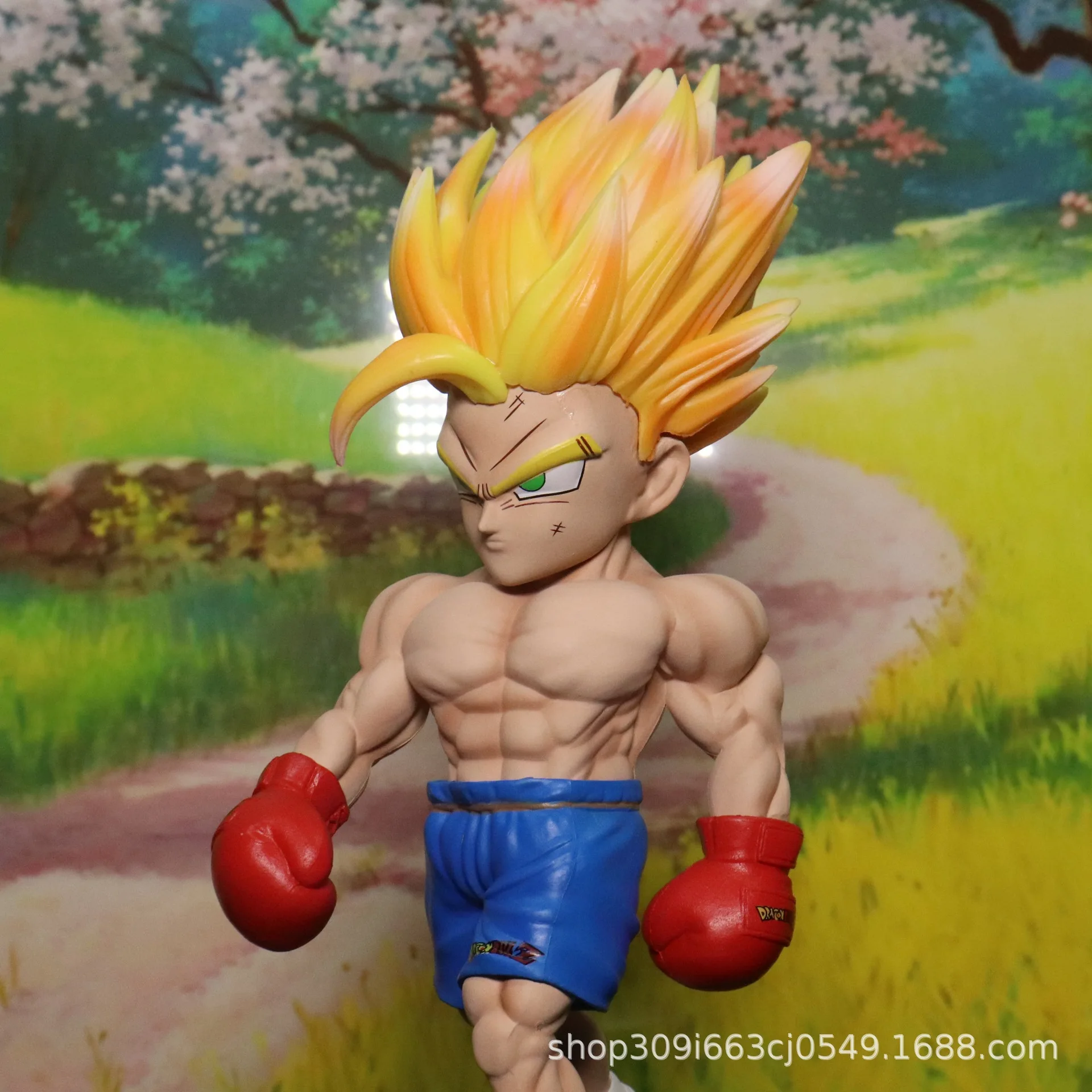 Figura de acción de Anime DBZs de 22cm, figura de Fitness, Vegeta, Muscle, Son Gohan, modelo de colección, estatua de juguete, Decoración, regalo