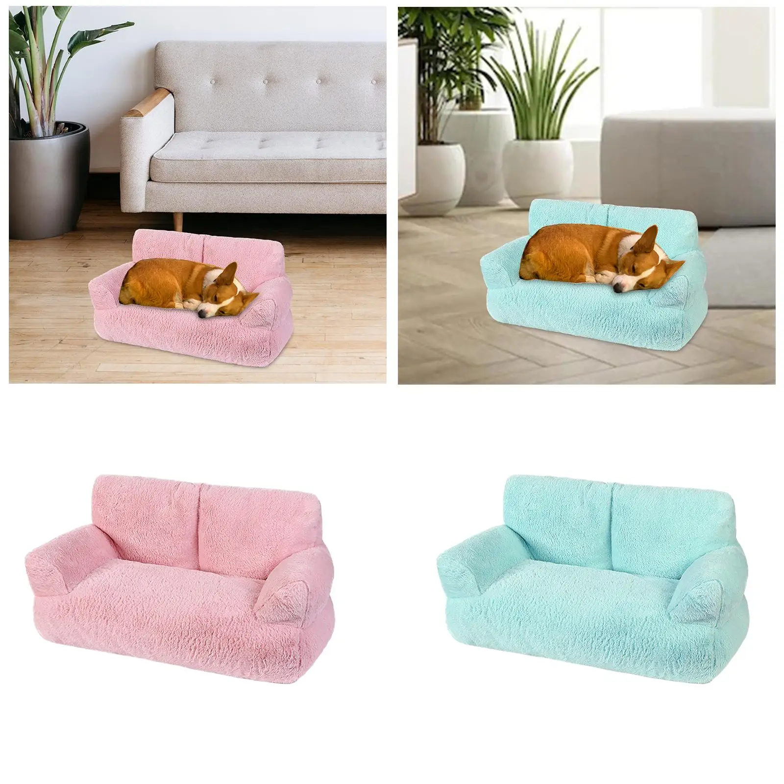 Dog Bed Soft Pet Nesting Bed Comfortable Anti Skid Bottom Sofa Bed Pets Sofa Nest Mat Cushion Pet Supplies Dogs