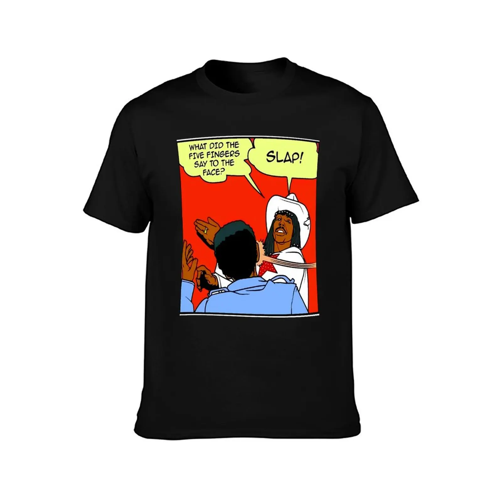 DAVE CHAPPELLE'S RICK JAMES SLAP COMIC T-Shirt Modern Style Print T-Shirt
