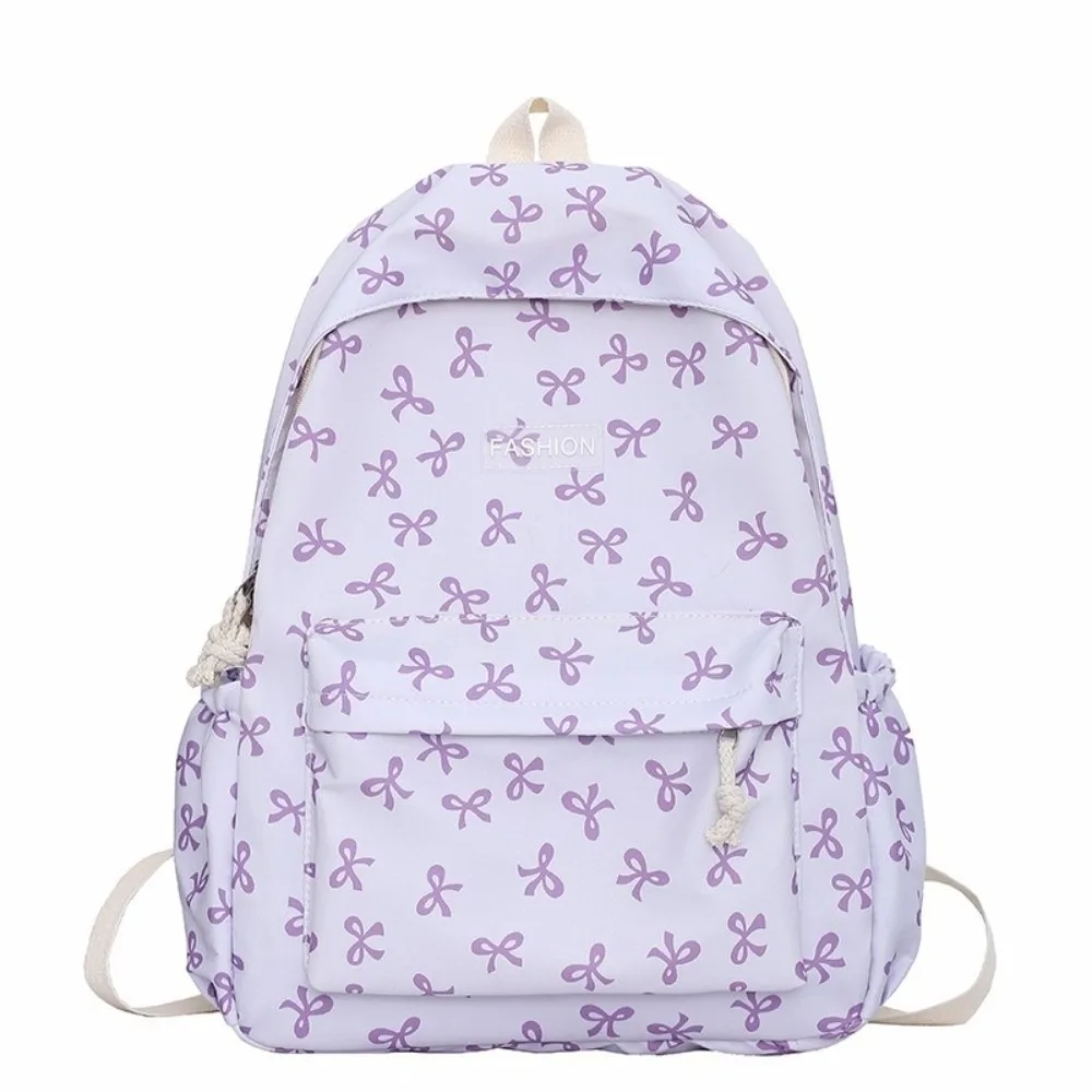 

Nylon Bow Backpack Adjustable Strap Lightweight Students School Bag Storage Bag Japanese Style Teenagers Shoulder Bag Outdoor