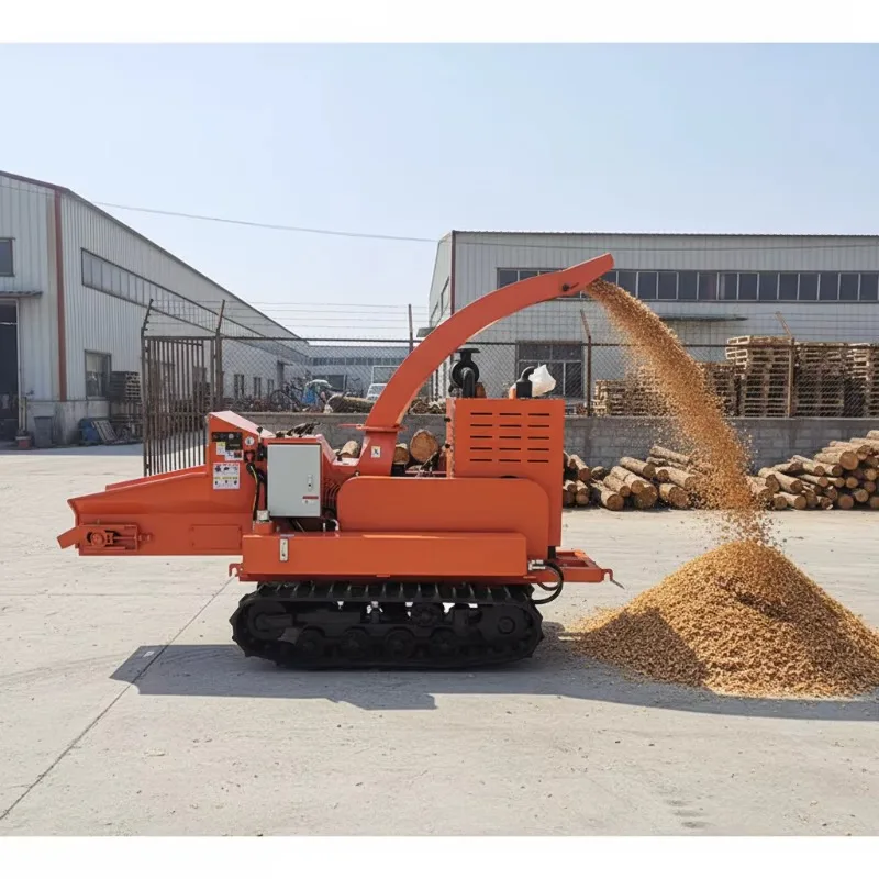 Customized Fast Delivery CE Diesel Engine Chipper Machine Wood Shredder Wood Pallet Crusher Factory Machine Wood Chipper Machine