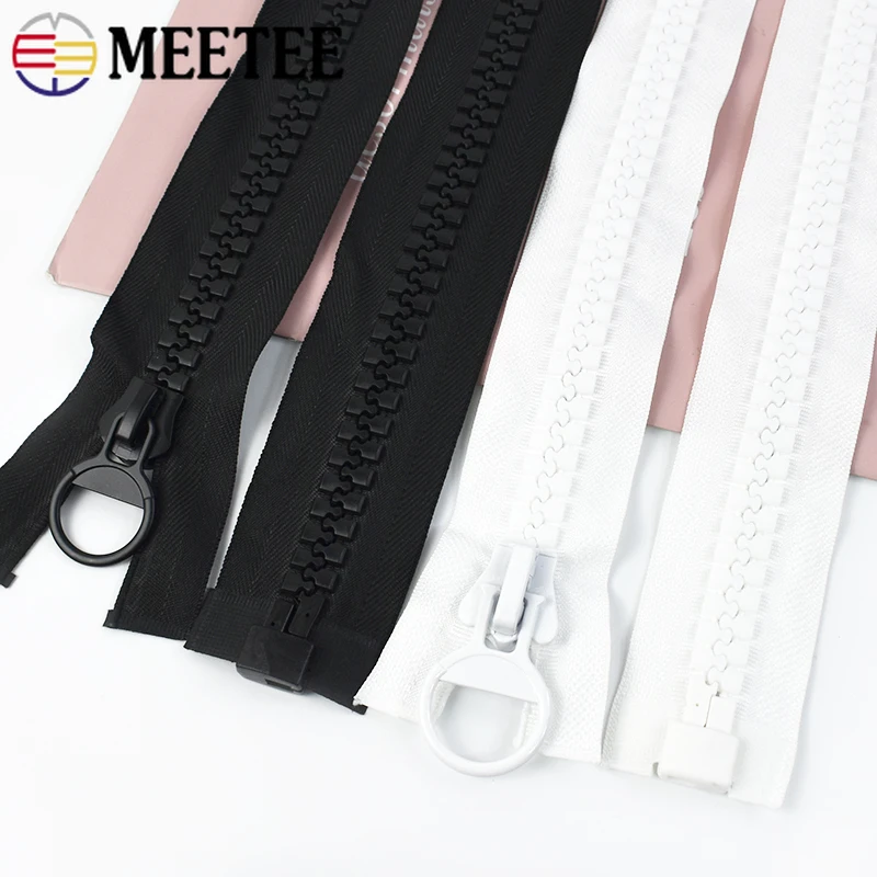 20# 60-800cm Extra Large Resin Zippers Open-End Jacket Zipper for Sewing Oversized Long Zip Pocket Tent Instant Zips Repair Kit
