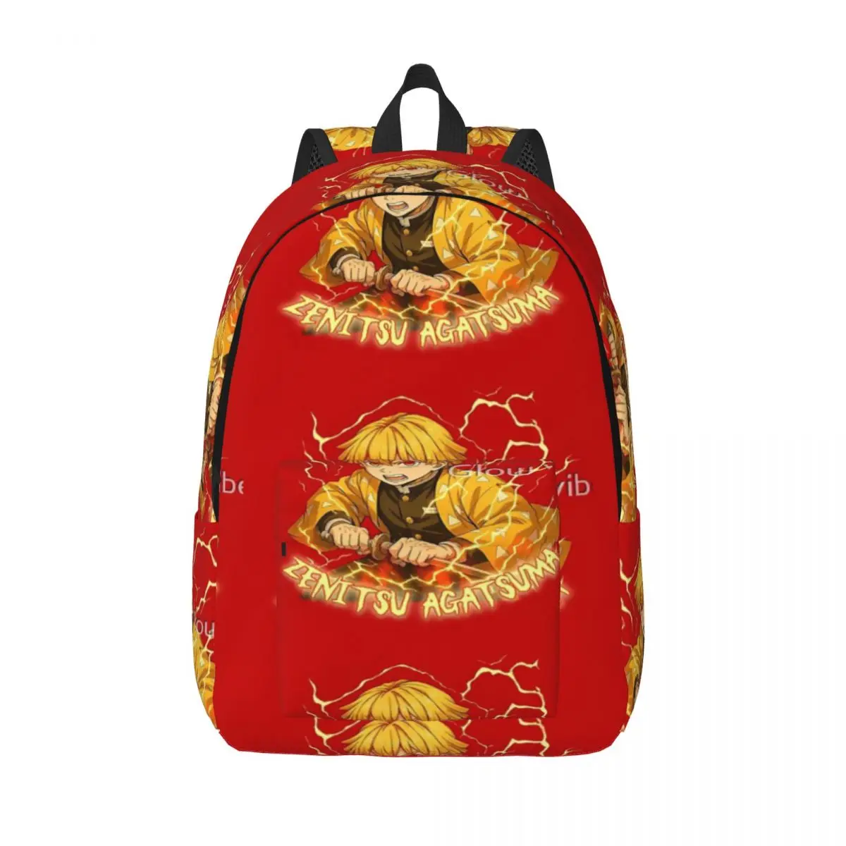

Best Zenitsu Thunder Design Perfect Gift For Anime Lovers Simple and Stylish Backpack Canvas Backpack Female bags