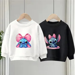 New Stitch Kid Sweatshirts Pullover Children Clothing Cartoons Anime Casual Clothes Kids Girl Boy Kawaii Fashion Tops Sweatshirt