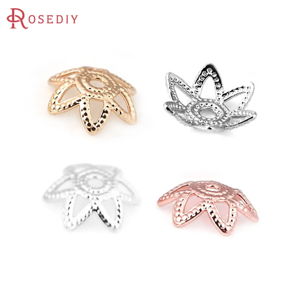 50PCS 8MM 18K Gold … - image